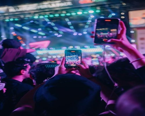 Smartphone showing the GamingNationCrown Australian hotel and gaming event guide